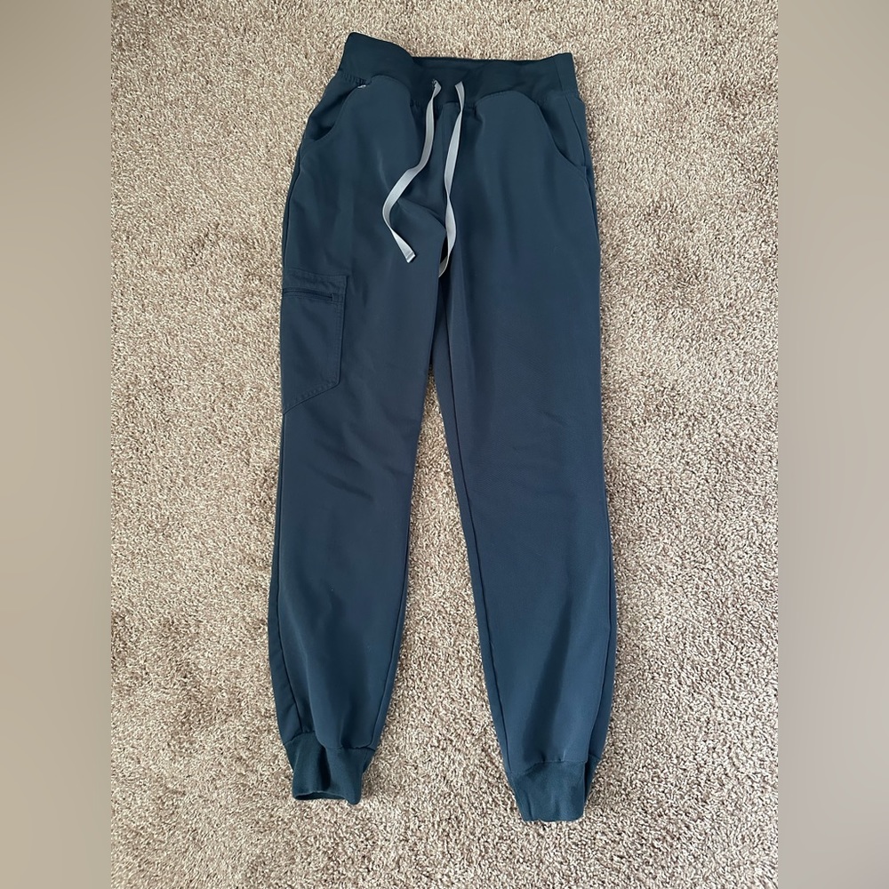 Figs High Waisted Zamora Scrub Pant Dark Harbor